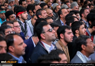 همزمان با هفته بزرگداشت مقام معلم انجام شد : 
حضور دانشجویان واحد دانشور در برنامه دیدار با مقام معظم رهبری