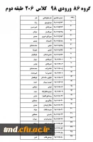قابل توجه دانشجویان ورودی 98
برنامه درسی و گروههای کلاسی دانشجویان  5