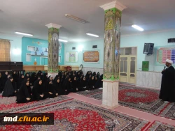 با حضور حجت الاسلام میرزایی مسئول نهاد رهبری در دانشگاه فرهنگیان خراسان رضوی انجام شد : 
بازدید از واحد خواهران نیشابور و دیدار با دانشجویان 3