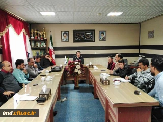 با حضور اعضای شورای اداری برگزار شد : 
جلسه هماهنگی برگزاری مراسم روز دانشجو 