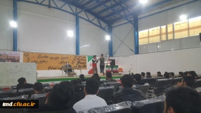 با همکاری سازمان جوانان هلال احمر و در قالب تفاهم نامه همکاری انجام شد : 
برگزاری کارگاه  آموزشهای امداد و نجات ویژه کلیه دانشجویان ورودی 98