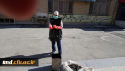 در راستای پیشگیری و مقابله با ویروس کرونا انجام شد : 
ضد عفونی و نظافت عمومی فضای سراهای دانشجویی ، کلاسها ، آشپزخانه و سالن های واحد دانشور  12