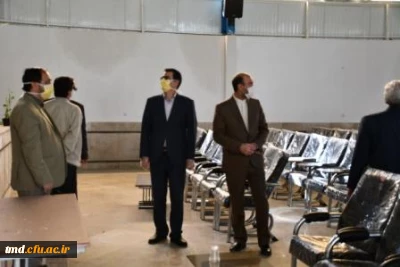 با حضور آقای دکتر قامتی معاون محترم استاندار و فرماندار ویژه شهرستان انجام شد : 
بازدید میدانی از واحد دانشور و پیگیری طرحهای توسعه دانشگاه 