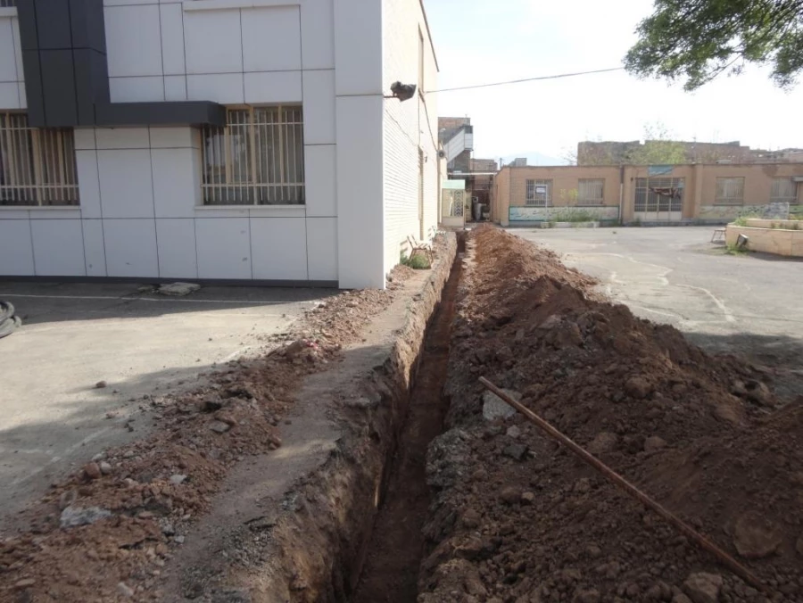 آغاز پروژه ترمیم و بهسازی شبکه انتقال آب  واحد دانشور  7