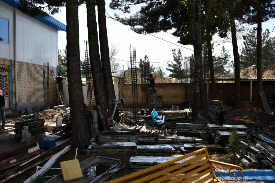 اجرای مرحله اول ورودی سالن همایش  8