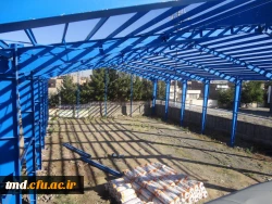 اتمام مرحله اول ساخت سالن ورزشی چند منظوره واحد دانشور نیشابور 4