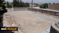 اتمام مرحله اول ساخت سالن ورزشی چند منظوره واحد دانشور 2