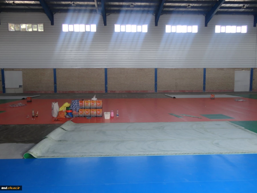 اتمام مرحله اول ساخت سالن ورزشی چند منظوره واحد دانشور 10