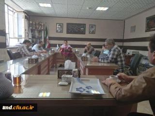 با حضور کارشناسان داشجویی و مالی و سرپرستی و در اتاق ریاست دانشگاه برگزار شد : 
جلسه هماهنگی در خصوص وضعیت برون سپاری مجموعه سلف سرویس و آشپزخانه واحد دانشور 