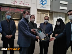 همزمان با هفته دولت و با حضور آقای مهندس رخشانی مهر معاون وزیر و رئیس سازمان نوسازی مدارس انجام شد : 
آئین افتتاح مرحله اول سالن ورزشی چند منظوره واحد دانشور نیشابور 3