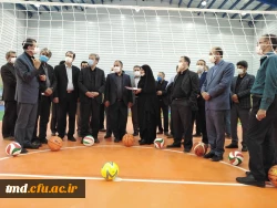 همزمان با هفته دولت و با حضور آقای مهندس رخشانی مهر معاون وزیر و رئیس سازمان نوسازی مدارس انجام شد : 
آئین افتتاح مرحله اول سالن ورزشی چند منظوره واحد دانشور نیشابور 7