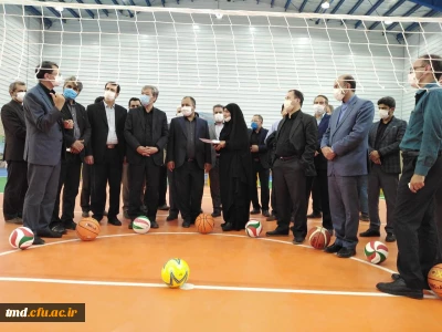 همزمان با هفته دولت و با حضور آقای دکتر رخشانی مهر معاون وزیر و رئیس سازمان نوسازی مدارس انجام شد : 
آئین افتتاح مرحله اول سالن ورزشی چند منظوره واحد دانشور نیشابور