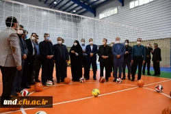 همزمان با هفته دولت و با حضور آقای مهندس رخشانی مهر معاون وزیر و رئیس سازمان نوسازی مدارس انجام شد : 
آئین افتتاح مرحله اول سالن ورزشی چند منظوره واحد دانشور نیشابور 10