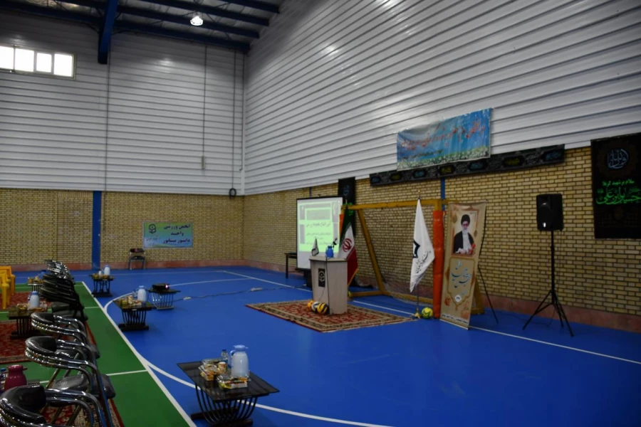 همزمان با هفته دولت و با حضور آقای مهندس رخشانی مهر معاون وزیر و رئیس سازمان نوسازی مدارس انجام شد : 
آئین افتتاح مرحله اول سالن ورزشی چند منظوره واحد دانشور نیشابور 11