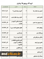 قابل توجه دانشجویان عزیز
زمان و نحوه انتخاب دروس ترم اول 99 6