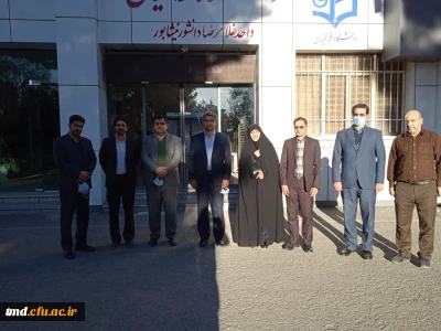 با حضور معاون محترم سازمان نوسازی مدارس انجام شد : 
پیگیری طرح توسعه فضاهای واحد دانشور 