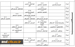 قابل توجه دانشجویان عزیز 
برنامه زمانی و نحوه انتخاب واحد ( ثبت نام ) دانشجویان در نیمسال دوم 400-1399 7