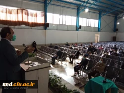 با حضور نمادین دانشجویان ورودی 99 ساکن شهرستان نیشابور برگزار شد : 
آیین مراسم استقبال از دانشجویان جدید الورود و شروع نیمسال تحصیلی ( بهمن ماه ) 4