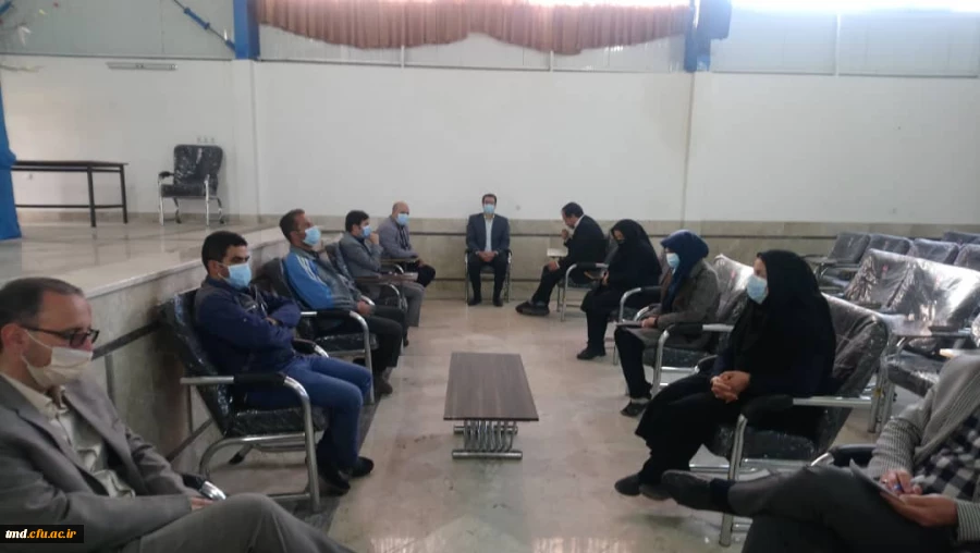 تشکیل اولین جلسه شورای اداری واحد دانشور در سال 1400 2