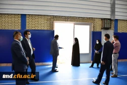 با حضور مدیر کل تربیت بدنی سازمان مرکزی دانشگاه فرهنگیان انجام شد : 
بازدید سرکار خانم دکتر عبدی و هیئت همراه از فضاهای ورزشی واحد دانشور  6