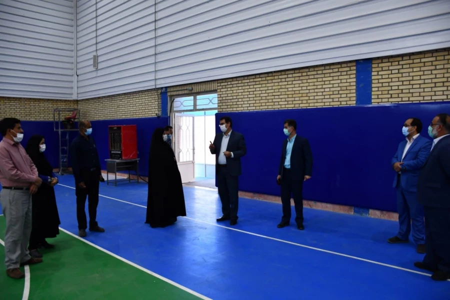 با حضور مدیر کل تربیت بدنی سازمان مرکزی دانشگاه فرهنگیان انجام شد : 
بازدید سرکار خانم دکتر عبدی و هیئت همراه از فضاهای ورزشی واحد دانشور  7