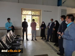 با حضور مدیر کل تربیت بدنی سازمان مرکزی دانشگاه فرهنگیان انجام شد : 
بازدید سرکار خانم دکتر عبدی و هیئت همراه از فضاهای ورزشی واحد دانشور  10