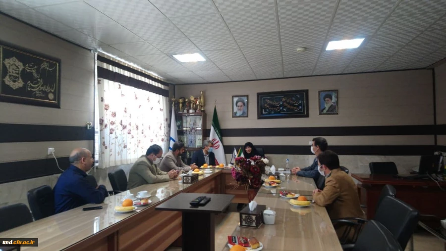 با حضور سرکار خانم دکتر چنارانی نماینده محترم شهرستانهای نیشابور و فیروزه در مجلس شورای اسلامی انجام شد: 
جلسه تعیین وضعیت فضای دانشگاه فرهنگیان واحد خواهران نیشابور 2