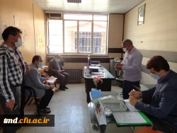 با حضور دکتر ابراهیمی و دکتر احمدی انجام شد : 
بازدید مدیر کل دفترنظارت ، ارزیابی و تعالی سازمانی دانشگاه فرهنگیان از بخشهای مختلف واحد دانشور نیشابور 3