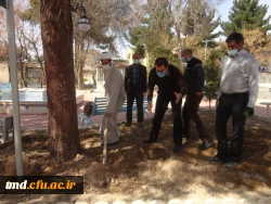 همزمان با فرارسیدن روز درختکاری انجام شد : 
غرس نهال در محوطه واحد دانشور  3