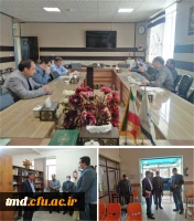 در قالب طرح سفیران مهر و با حضور دکتر موسوی معاون محترم پژوهشی دانشگاه انجام شد : 
بازدید از بخشهای مختلف واحد دانشور و فرآیند برگزاری نیمسال تابستانی  4