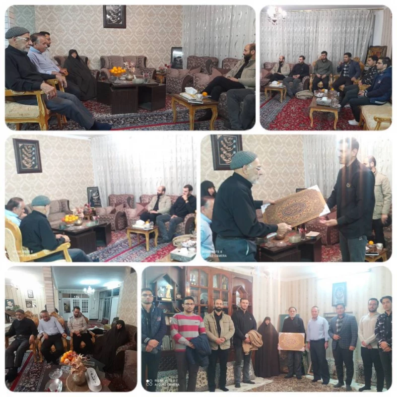 همزمان با روز دانشجو و به همت دانشجویان بسیجی انجام شد : 
دیدار با خانواده شهید احمد حاج نقی  از شهدای تربیت معلم  2