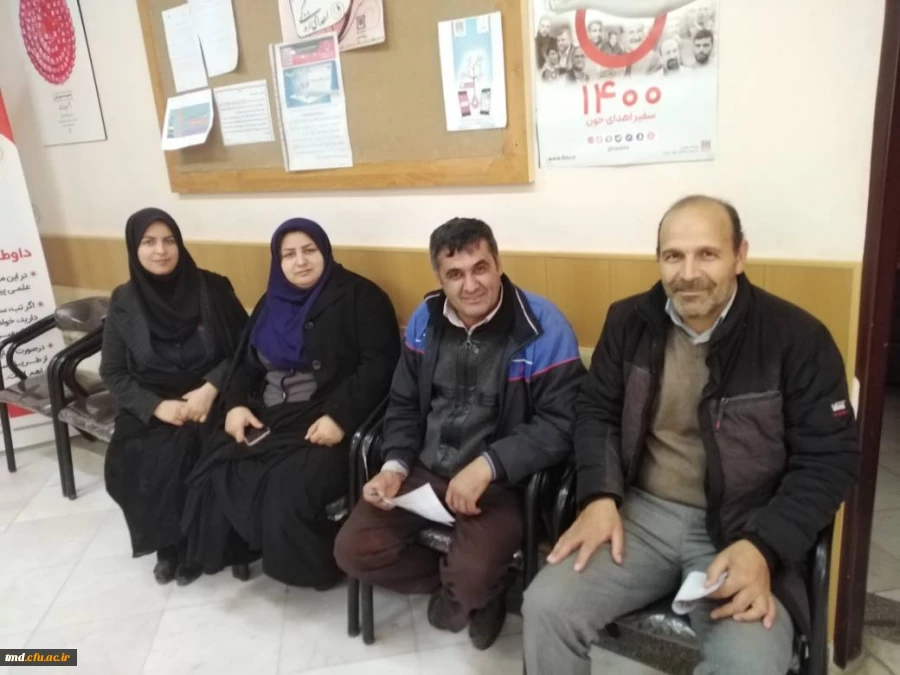 در پی فراخوان سازمان انتقال خون انجام شد : 
حضور کارکنان دانشگاه فرهنگیان در سازمان انتقال خون نیشابور جهت اهدای خون 2