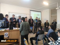 با حضور معاون محترم مدیر کل و رئیس آموزش و پرورش نیشابور انجام شد : 
اهدای احکام استخدامی دانشجویان جدیدالورود 1401 2