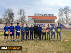 به میزبانی دانشگاه فردوسی مشهد مسابقه فریزبی برگزار شد : 
کسب مقام دوم تیم اعزامی دانشگاه فرهنگیان واحددانشور نیشابور  2