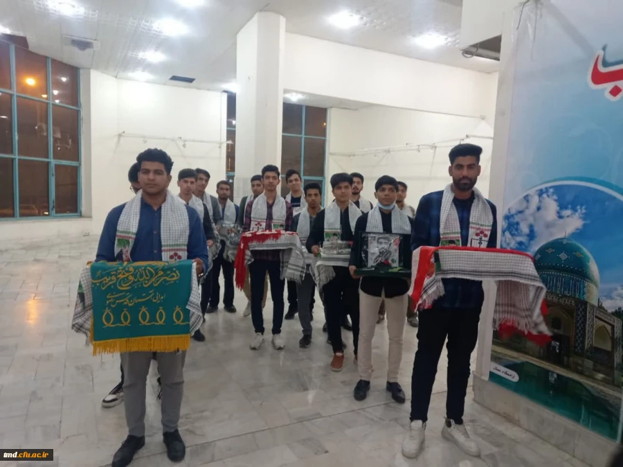 در آستانه هفته بزرگداشت مقام معلم و با حضور پرشور و بی سابقه دانشجویان واحد دانشور برگزار شد : 
برگزاری یادواره شهدای فرهنگی شهرستان نیشابور  2