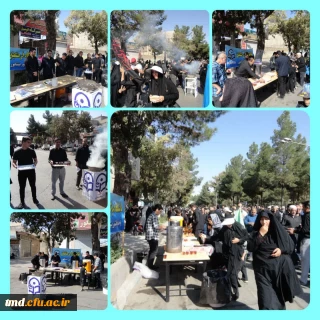 همزمان با فرارسیدن ایام اربعین حسینی انجام شد : 
برپایی موکب و پذیرایی از عزاداران  شرکت کننده در راهپیمایی جاماندگان اربعین حسینی 