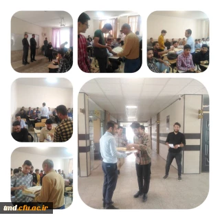 همزمان با میلاد فرخنده نبی مکرم اسلام (ص) و امام جعفر صادق (ع) انجام شد : 
توزیع شرینی در کلاسهای آموزشی و تبریک هفته وحدت به دانشجویان 