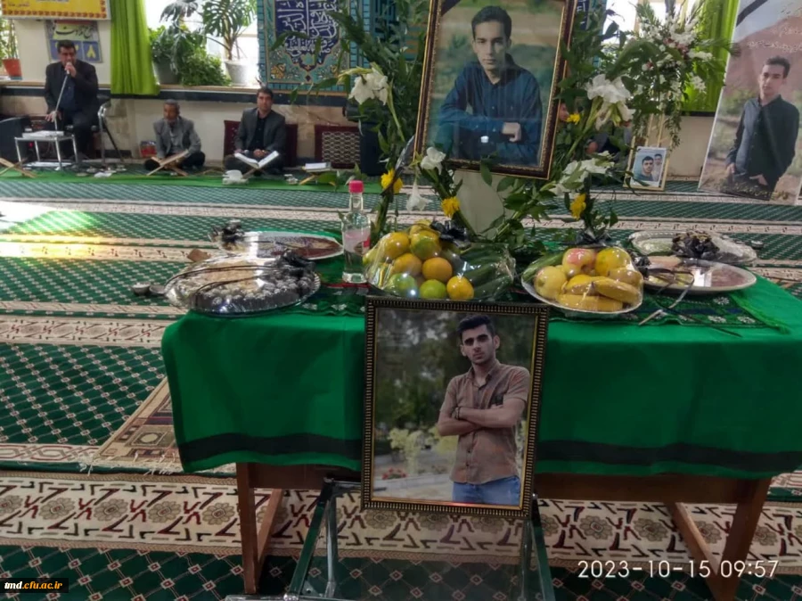 با حضور پرشور دانشجویان ، اساتید ، کارکنان و مدیران دانشگاه فرهنگیان استان انجام شد : 
بزرگداشت هفتمین روز درگذشت دانشجویان عزیز سید حسن حسینی و محمد حسین زاده  2