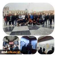 همزمان با روز دانشجو و و با مشارکت شورای صنفی رفاهی و بسیج دانشجویی انجام شد : 
اردوی مشهد مقدس و زیارت حرم رضوی و اجرای برنامه های متنوع 
 2