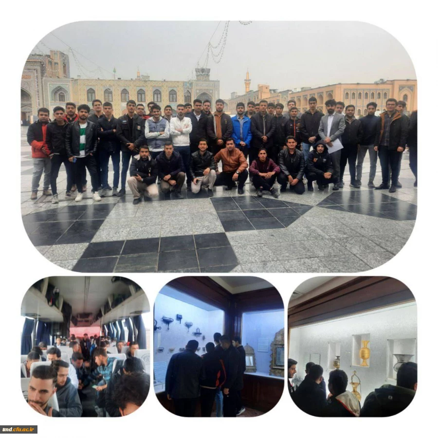 همزمان با روز دانشجو و و با مشارکت شورای صنفی رفاهی و بسیج دانشجویی انجام شد : 
اردوی مشهد مقدس و زیارت حرم رضوی و اجرای برنامه های متنوع 
 2