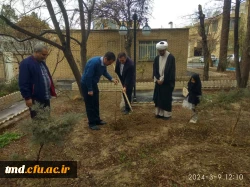 همزمان با روز درختکاری انجام شد : 
غرس سه عدد نهال مثمر در محوطه دانشگاه فرهنگیان واحد دانشور  6