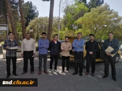 با حضور ریاست و اساتید دانشگاه فرهنگیان واحد دانشور برگزار شد : 
بدرقه تیم اعزامی به مسابقات جشنواره تدریس برتر  5