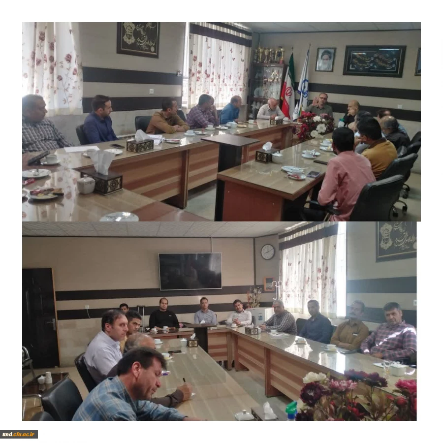 با حضور کارکنان اداری واحد دانشور برگزار شد : 
جلسه شورای اداری  2