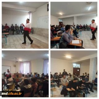 به همت کانون هلال احمر واحدد انشور برگزار شد : 
دوره آموزش کمک های اولیه 