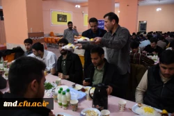 همزمان با ایام ماه مبارک رمضان انجام شد : 
محفل انس با قرآن و ضیافت افطار ویژه دانشجویان واحد دانشور  6