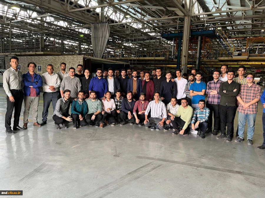 با حضور دانشجویان واحد  دانشور برگزار شد : 
بازدید از کارخانه ایران خودرو خراسان رضوی  2