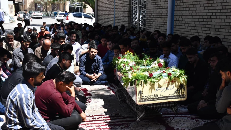 همزمان با ایام شهادت امام جعفر صادق ( ع) انجام شد : 
مراسم استقبال از شهید علی اصغر مرشدلو از شهدای تازه تفحص شده  7