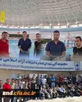 به منظور ایجاد نشاط و همزمان با ایام دهه سرآمدی آموزش و دهه سراهای دانشجویی انجام شد : 
اختصاص یک شیفت اختصاصی استخر ویژه دانشجویان واحد دانشور  2