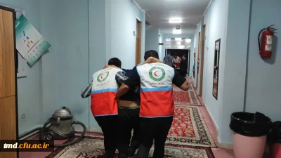 همزمان با هفته سراهای دانشجویی برگزار شد : 
دوره آموزشی کمک های اولیه و هلال احمر 