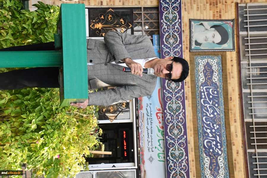 حضور دکتر عربخانی ریاست دانشگاه فرهنگیان واحد دانشور نیشابور در مراسم بازگشایی مدارس و نواخته شدن زنگ مهر 3